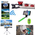 iBank(R)Selfie Stick + Bluetooth Shutter + Tripod + Fisheyes